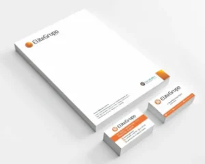 Elite Grupo, Membrete, Tarjeta.