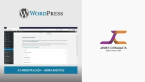 Herramientas, Panel de Administración, Wordpress.